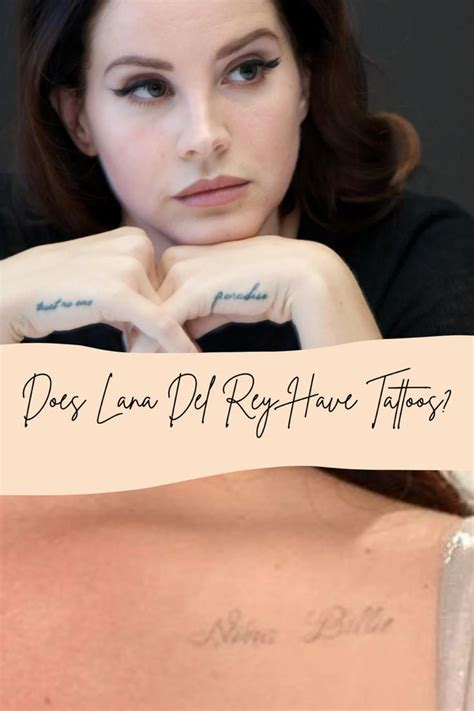 tatuajes lana del rey|List of tattoos 